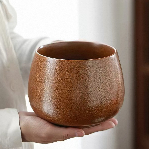 高端茶洗茶渣缸陶瓷建水小大号水盂废水桶烟灰缸茶具配件茶水缸