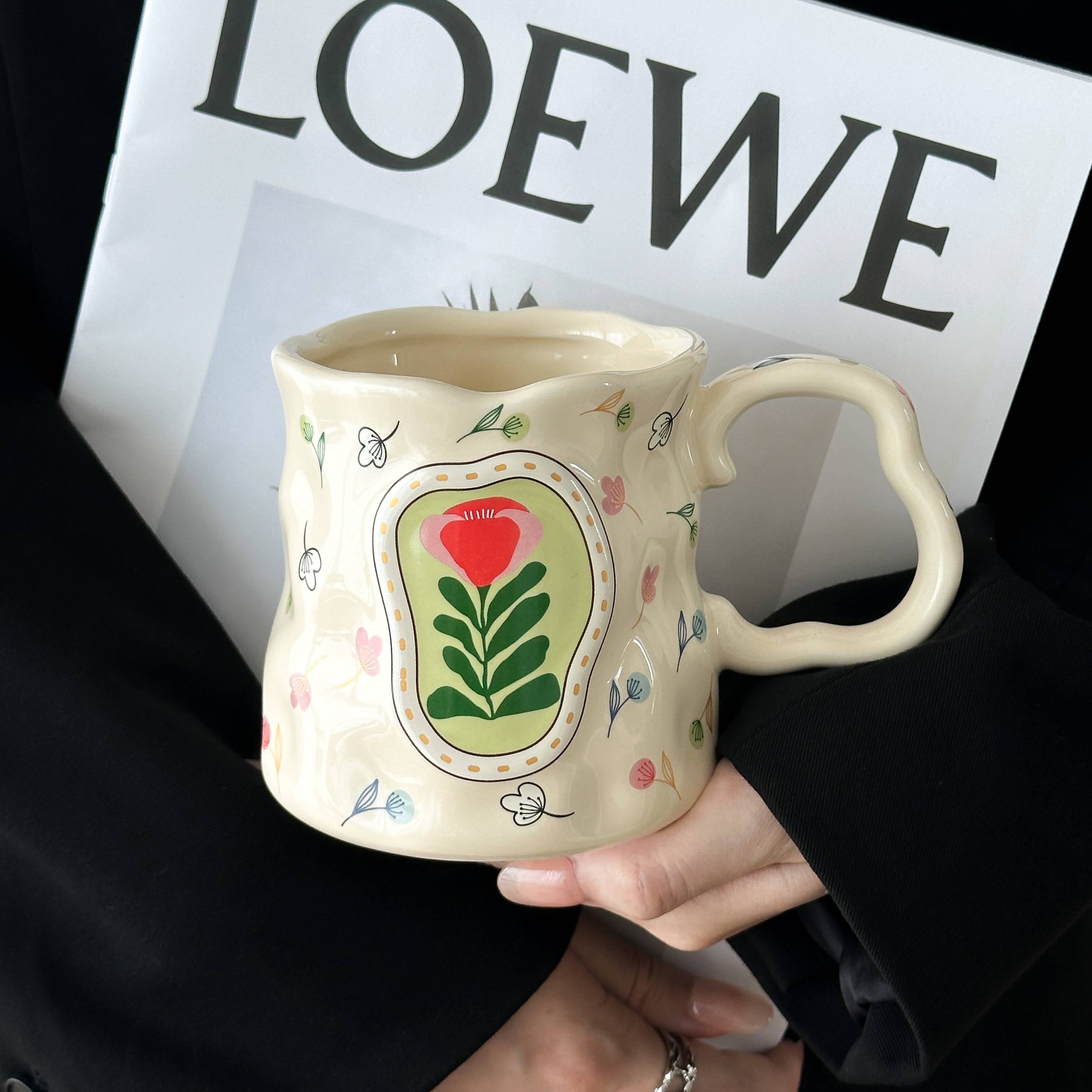 高颜值杯子陶瓷马克杯送女生家用小众高级水杯实用生日礼物伴手礼