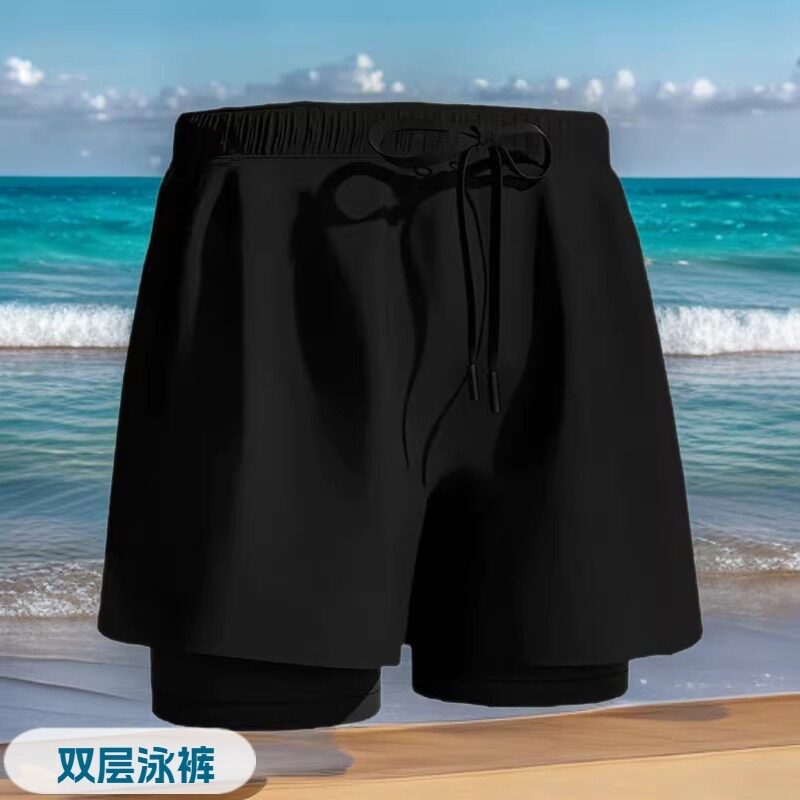 游泳裤大码泳裤男士沙滩裤泳装竟速泳衣泳帽泳镜温泉泳衣泳裤
