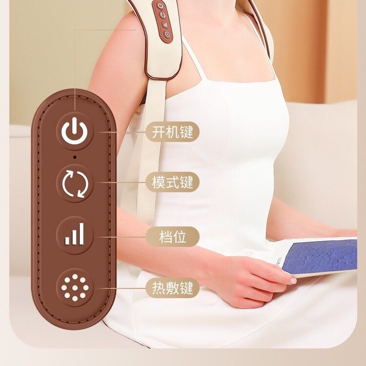 按摩器肩颈揉捏颈椎按摩仪颈部肩膀热敷按摩披肩肩背披肩式热敷