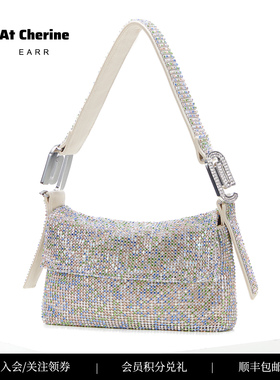 EARR钻石银色包包女款腋下包手提包新款轻奢小众高级精致女包