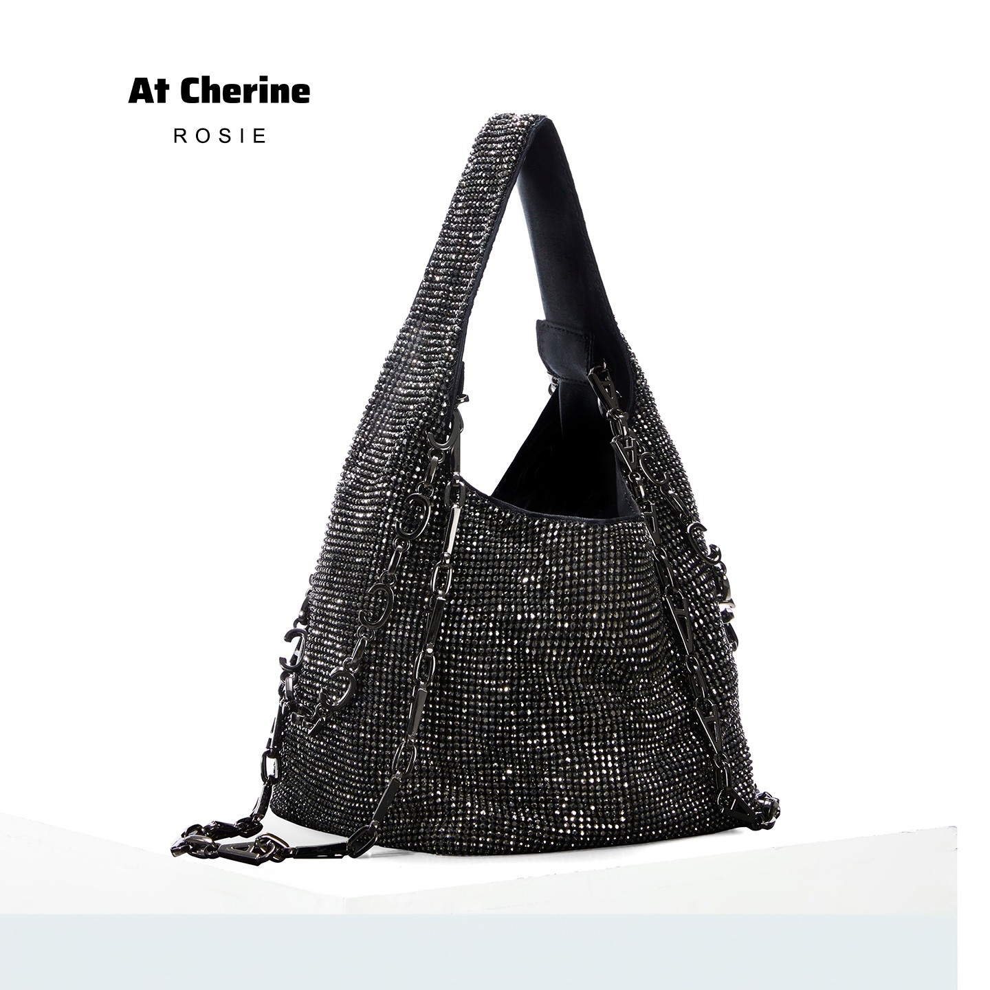 ROSIE单肩轻奢闪钻石包女款手提包小众高级感单肩女挎包