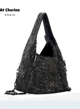 ROSIE单肩轻奢闪钻石包女款手提包小众高级感单肩女挎包