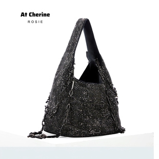 ROSIE单肩轻奢闪钻石包女款 手提包小众高级感单肩女挎包