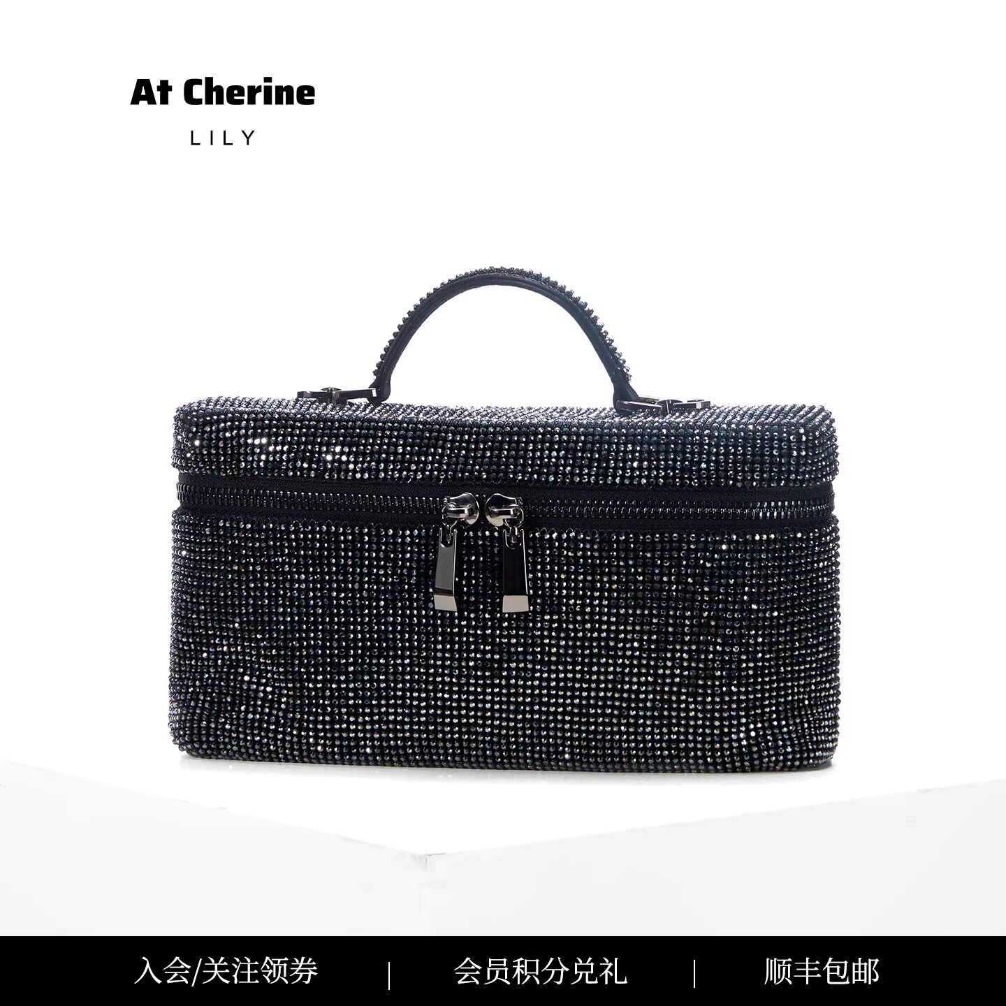 LILY轻奢闪钻包小众钻石包手提单肩斜挎包高级通用款女包