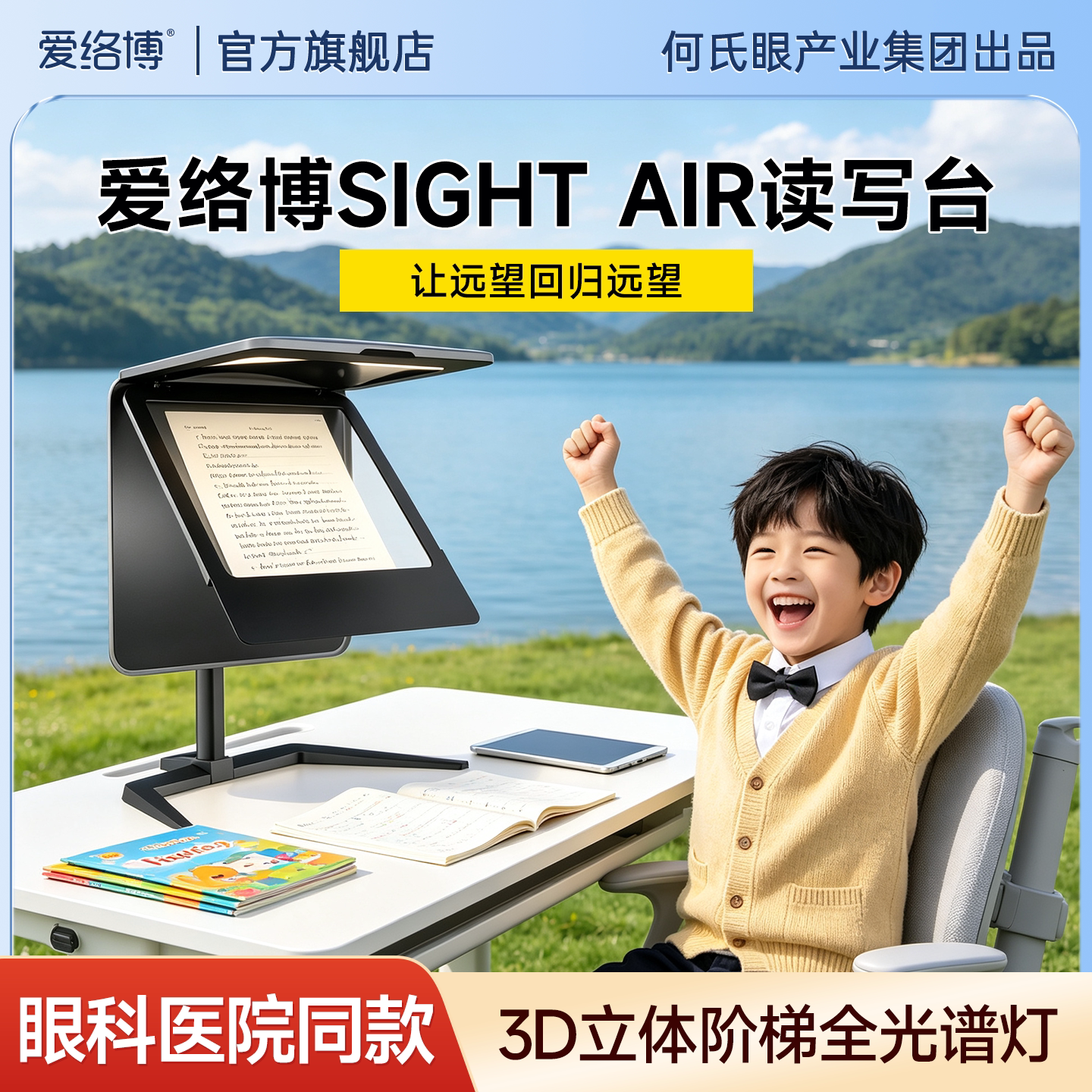 爱络博sight air读写台儿童拉远近视防控视力保护折叠远像视力保图片