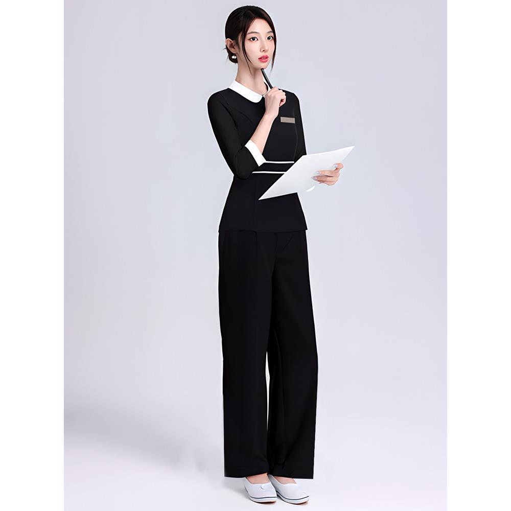 美容院工作服女高端美业人养生馆酒店金店皮肤管理美容师夏季套装