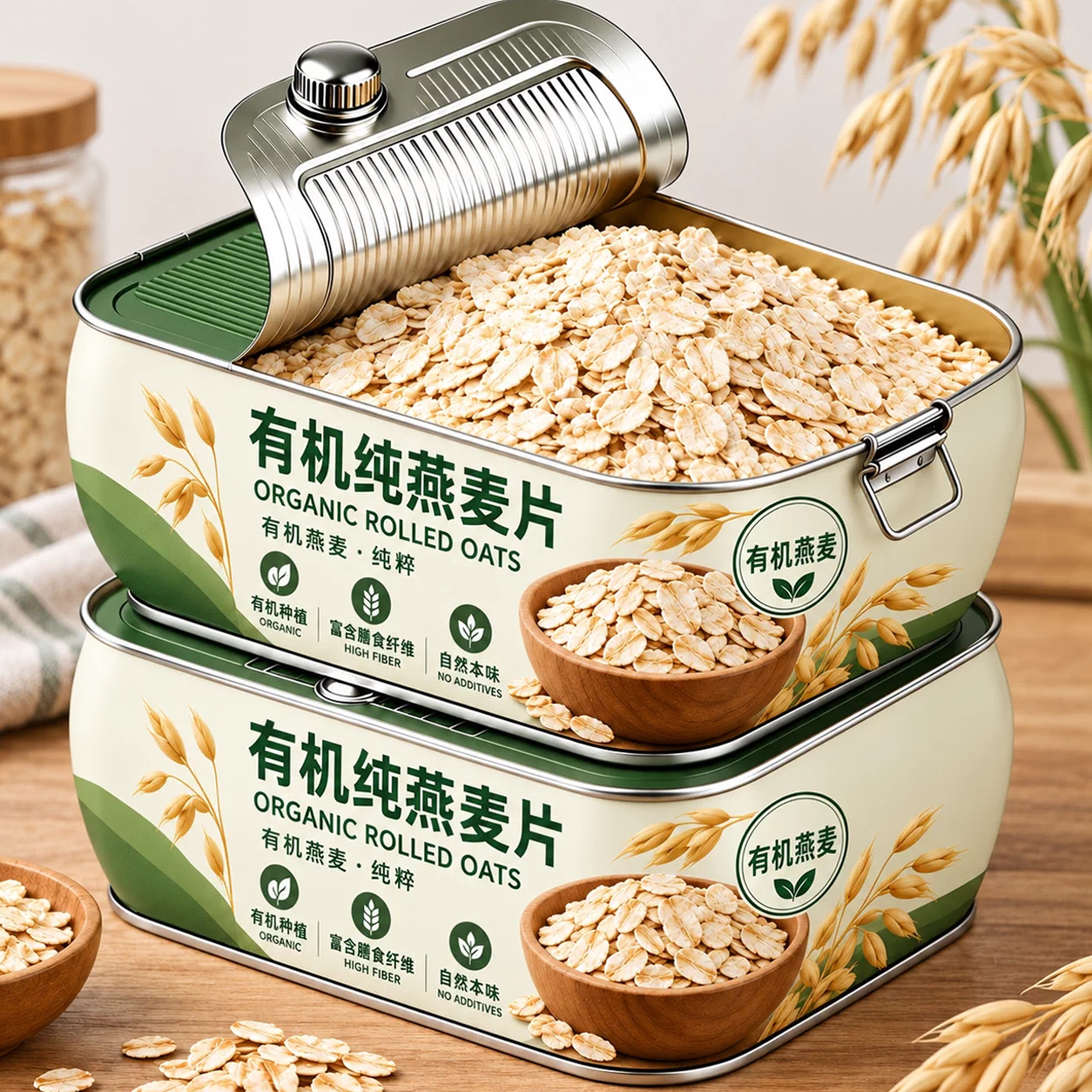 2026新货有机生燕麦片官方旗舰店正品熟燕麦片原味冲泡专用早餐