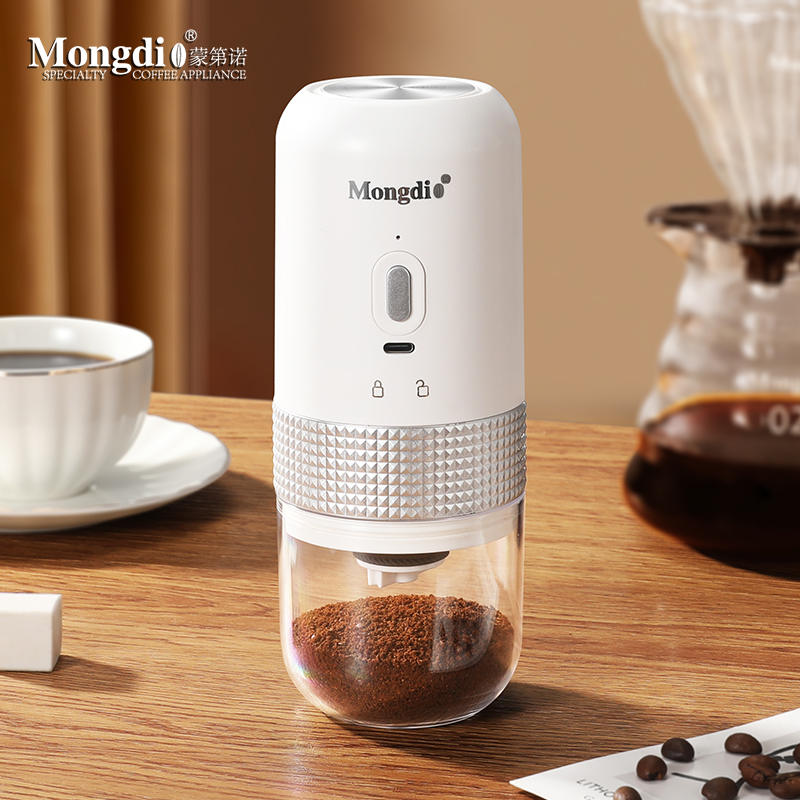 Mongdio电动磨豆机便携咖啡豆研磨机家用全自动研磨器手磨咖啡机