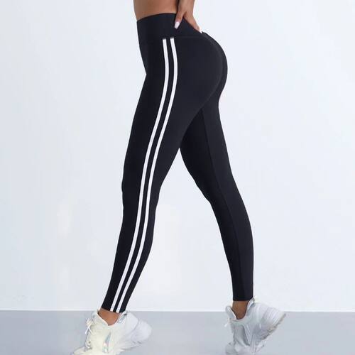 Tight high waisted bottom cropped pants 紧身高腰打底九分裤女