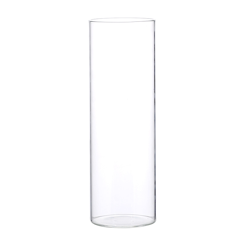 桌面盆栽玻璃小花瓶摆件客厅插花水养直筒高级感迷你花器摆件