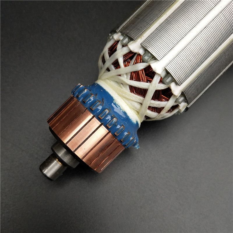 110石材切割机转子配件切割机定子线圈4100云石机转子电碳刷