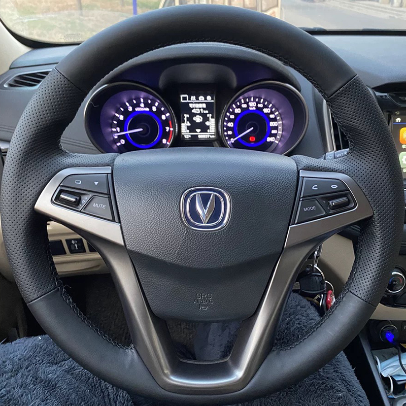 长安CS35凌轩逸动XT真皮方向盘套