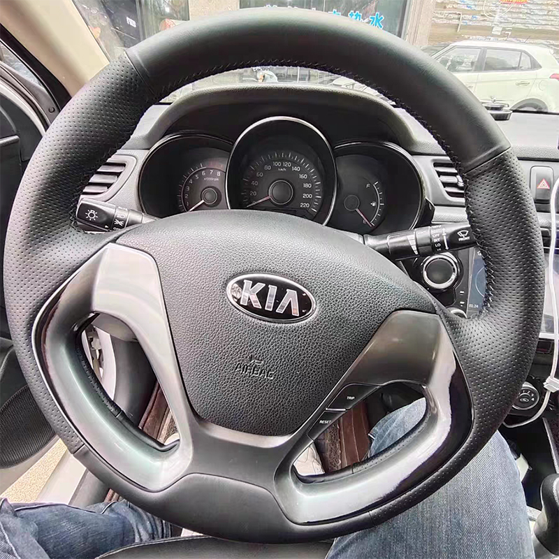13-17款起亚K3真皮专用方向盘套