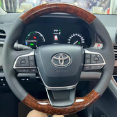 适用于丰田格瑞维亚方向盘套真皮皇冠陆放汉兰达赛那把套手缝专用