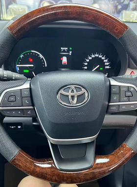 适用于丰田格瑞维亚方向盘套真皮皇冠陆放汉兰达赛那把套手缝专用