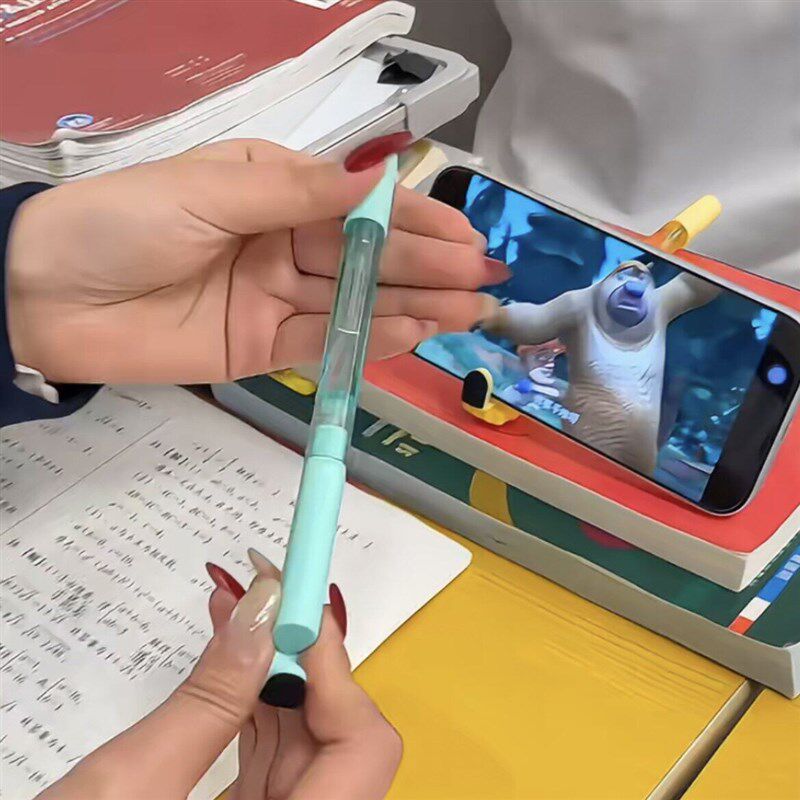 速发多功能笔四合一创意颜色笔中性笔学生喷雾擦屏黑笔