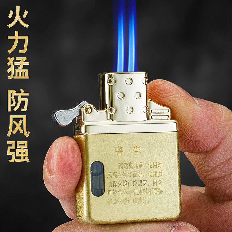 速发佐罗内胆防风Z51机火双火充气直冲透明气用煤油单通仓机芯