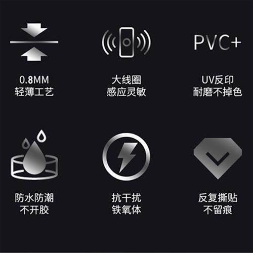 速发ID门薄超禁手机贴社区物业电反空卡防磁铁刷卡可梯覆擦写5200
