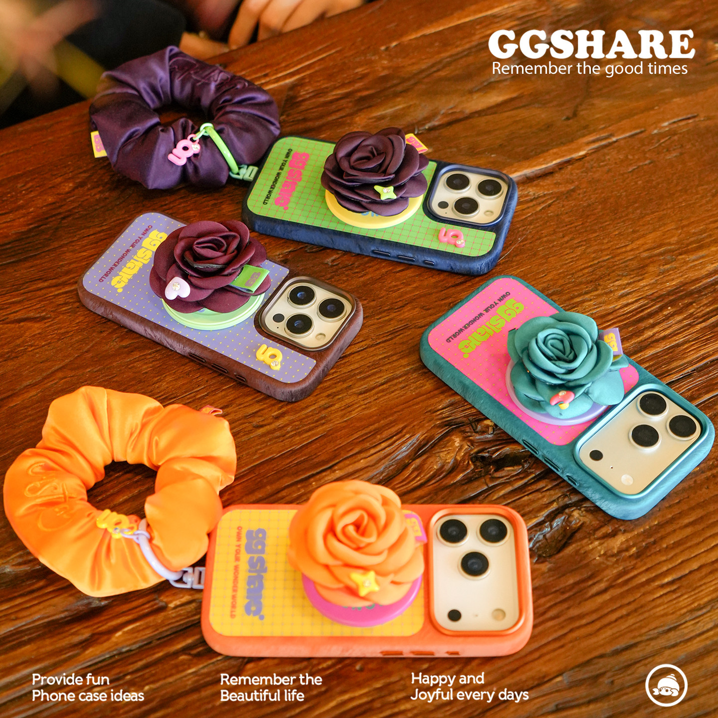 GGSHARE寄居蟹原创花花适用苹果17手机壳 新款iPhone16promax保护套磁吸支架手腕绳高级感15手机套超好看防摔,3C数码配件,手机保护套/壳,淘宝优惠券,粉丝福利购,淘宝优惠卷