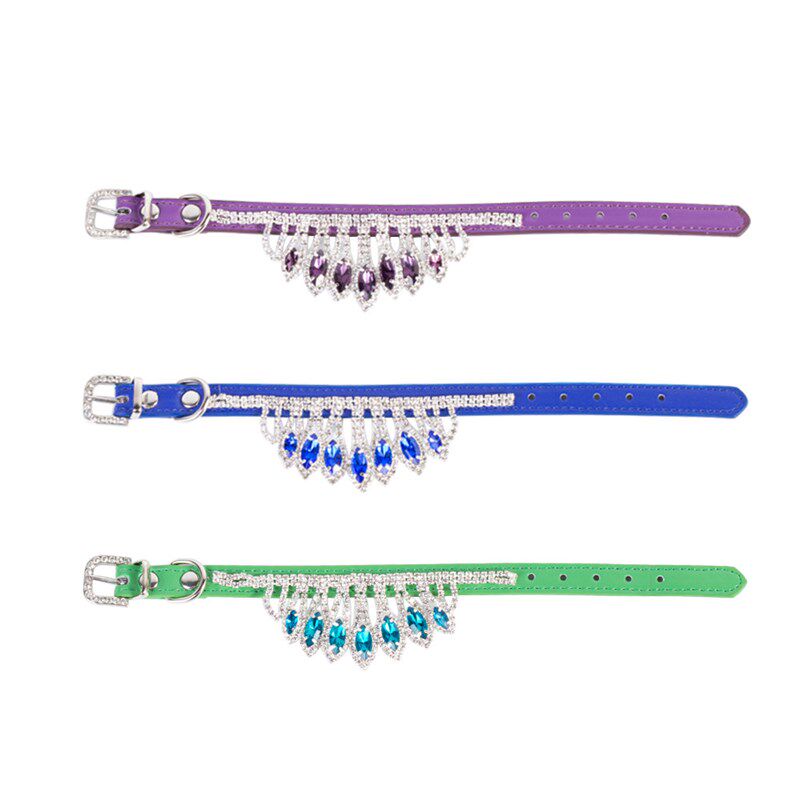 速发严选项圈小狗泰迪公比风主熊项套宝石脖链猫咪