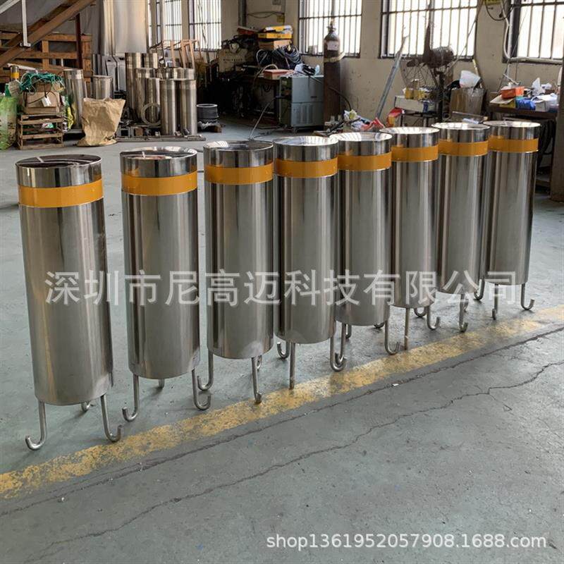 速发厂家供应成品不锈钢车档+液压全自动液压伸缩桩+可移动拆卸固