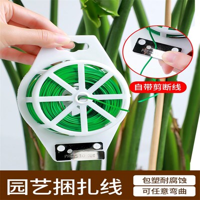 速发园艺捆扎线爬藤支架杆铁丝植物养花支撑杆嫁接神器绑扎带固定