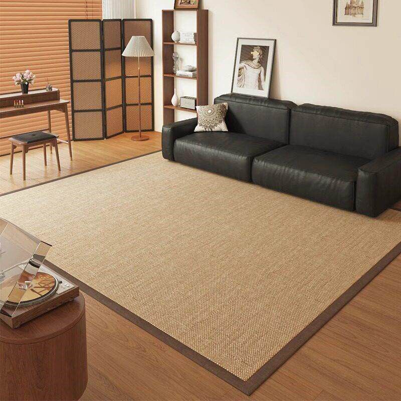 速发藤席地垫剑麻凉席客厅茶几地毯卧室床边日式榻榻米夏天毯席子