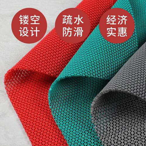 卫生间防滑商ERN用门垫垫进门洗手间地毯厕所镂空地塑垫料浴室脚