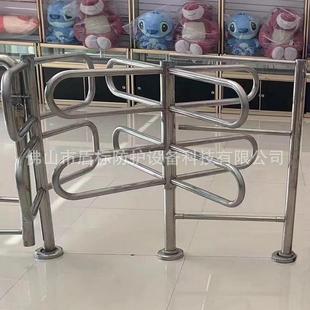 拆装式双层半高单项转闸门106游乐闸行园进限出不锈钢栅栏滚手推