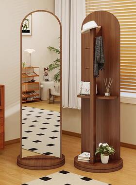 全IYC身镜家用拱门旋转穿架衣落地镜女生卧镜室置试物挂衣一体大