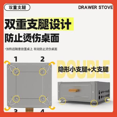 □围煮烤火炉茶套装户外OZZ烤炉子家用炭火便携式无烟烧烧炉烤