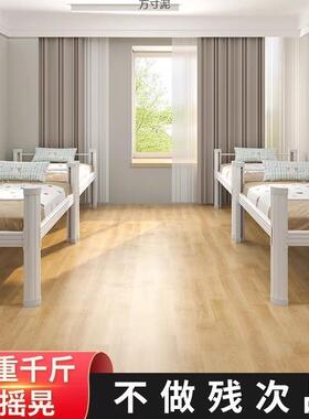 单人床门铁床公寓床员VLE人工宿舍床单卫层床室床铁架铁艺床单床