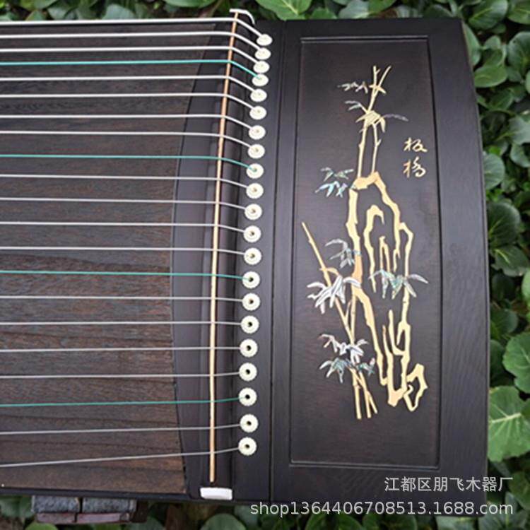 扬家州古筝厂YJL黑檀实木云母系成人儿列高档演奏古童筝