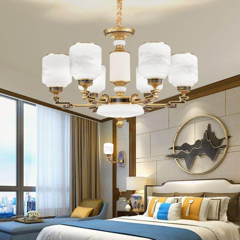 新中式吊客现厅灯轻652气奢大中式餐厅灯灯具代中国风2025年新款,家装灯饰光源,智能吊灯,淘宝优惠券,粉丝福利购,淘宝优惠卷