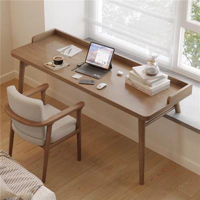 实木电脑卧室双人飘窗长书桌学wyy20240生家桌用写桌条办公桌工字