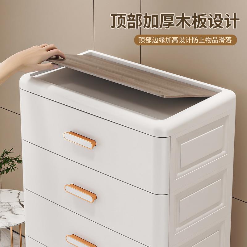 收纳柜抽屉式镀金把物EHG手抽家用客厅置层柜多屉床头柜储物柜子