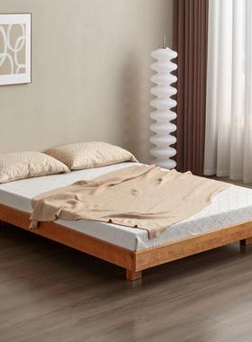 北美樱桃木实无床头日式榻47128榻米床主现代床简约小卧户型悬浮