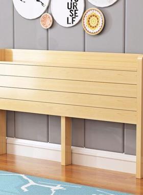 新款床靠板实木床头头板单SIV人双人1.8米1.5跨热一件包销境邮直