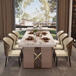 岩板岛台茶桌椅一体轻茶现代多功能泡家用奢小户型ODI伸缩餐桌组