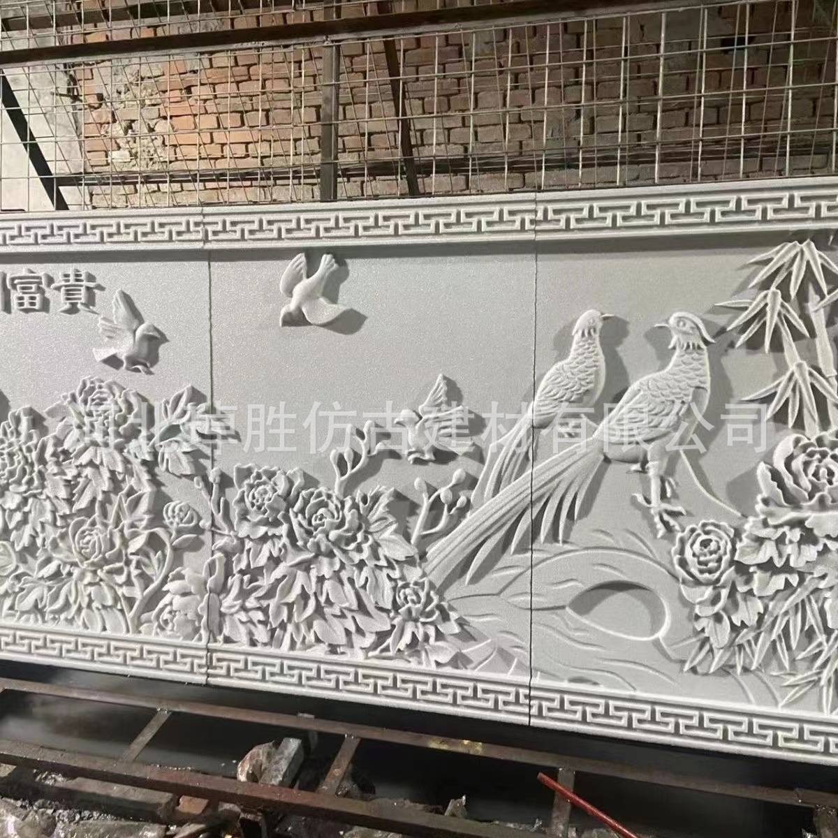发泡陶瓷浮雕字体壁画 外墙装饰中欧式浮雕壁画别墅外墙图片