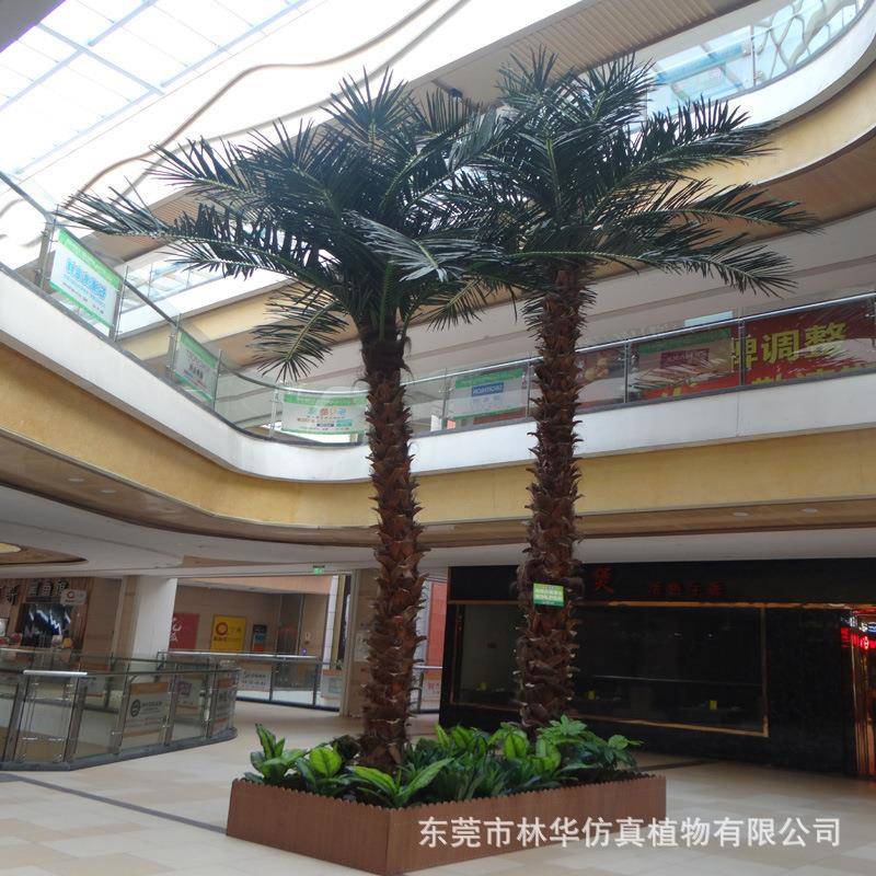 真棕榈树厂家人造仿仿真棕树榈人字皮室外热带造景假ITH棕榈树