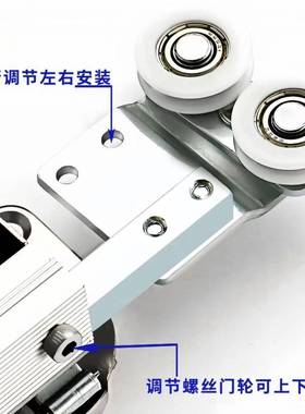 衣柜折叠门无下轮轨IQX拉吊滑轮推吊门衣帽间轨道过道门两折衣柜
