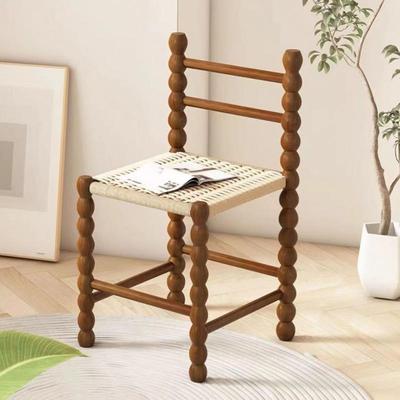 红实古木编绳无品牌/凳子现代简约家网靠背化妆椅法式复设计师洽