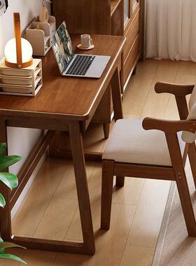 实木书桌LFF4习5cm宽窄桌子小户型学生家用学桌卧室简易电桌脑办