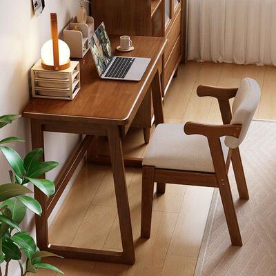 实木书桌LFF4习5cm宽窄桌子小户型学生家用学桌卧室简易电桌脑办