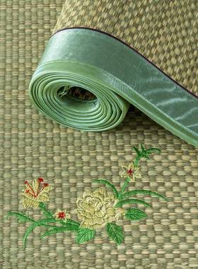 加厚加密天然草席1.8.m叠双人床1.5传折统老草席09学生舍宿PRV单