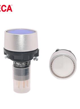 DECA进联P16LMUN2-1NAB带灯原自复位按钮开关16RGRmm1O+1C金属圈