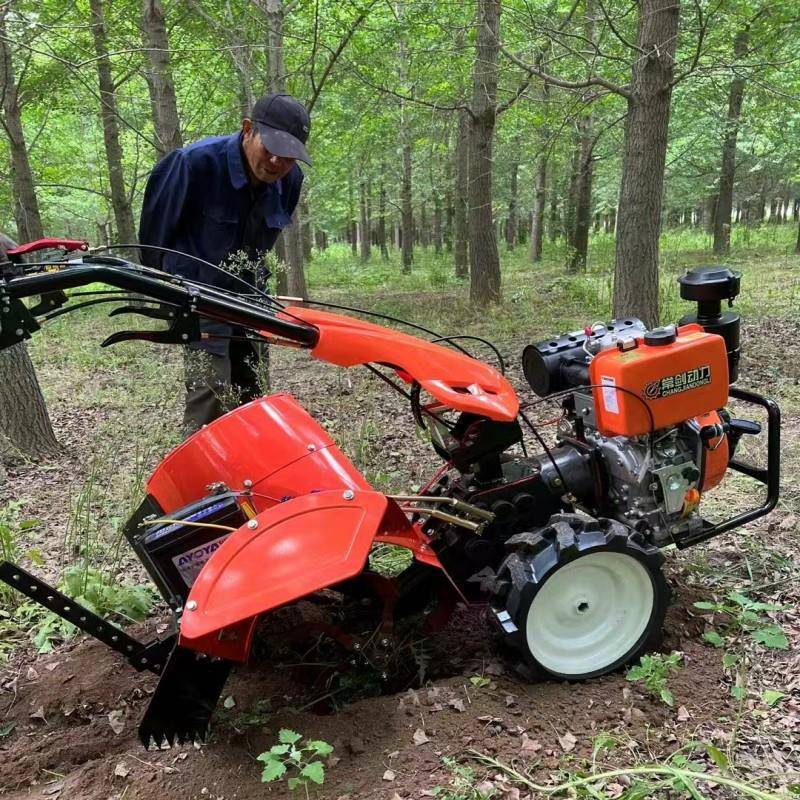 现货发柴油BLD直式旋耕机连十马力果园树行松土机田园新型耕直田