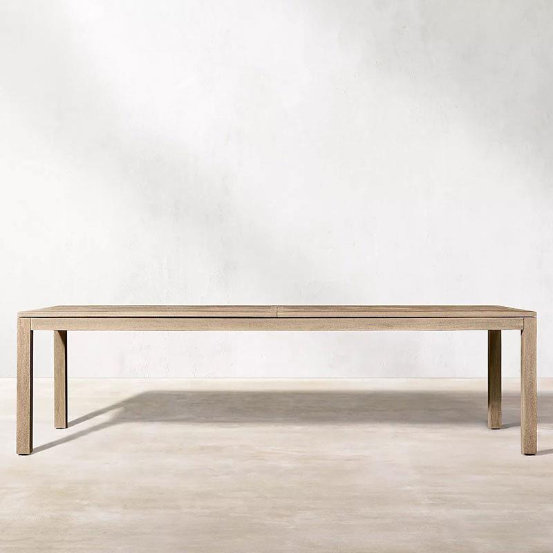 外柚木桌庭露天防水防晒室外长桌椅别墅花户园休闲防腐实院KBH木